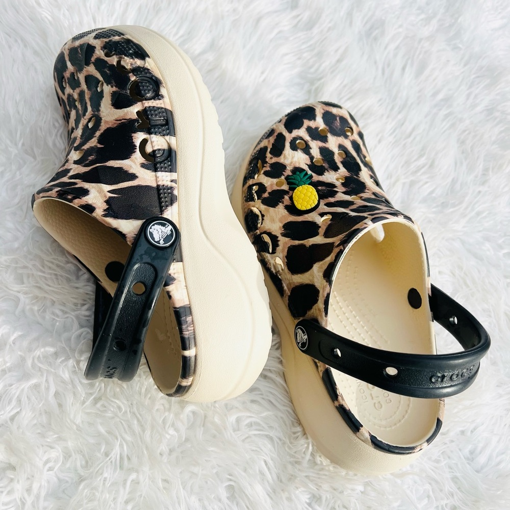 Crocs Platform Leopard Print Clogs | Animal Print… - image 12
